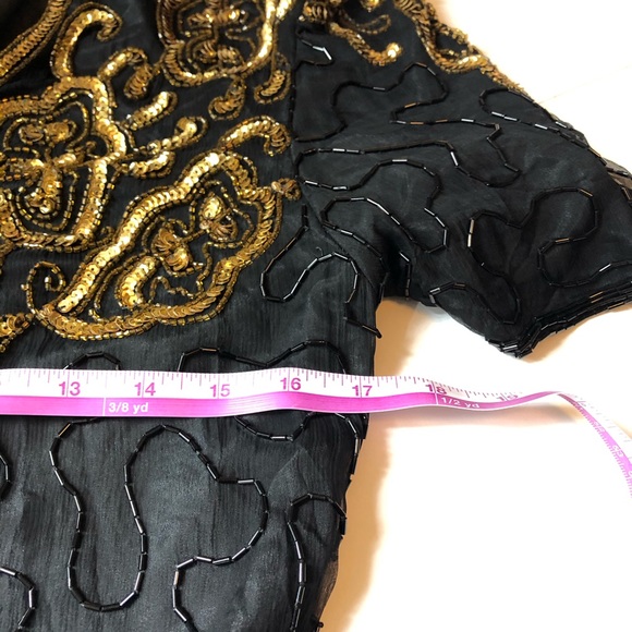 Black beaded dress - Picture 5 of 8